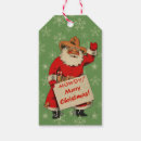 Search for vintage santa gift tags Cowboy
