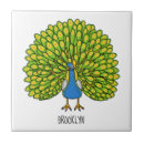 Search for peacock tiles Illustration