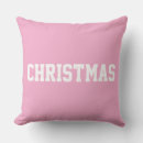 Search for pink christmas pillows White
