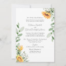 Search for sunflower wedding invitations Greenery
