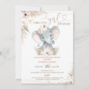 Search for boho elephant baby shower invitations Bohemian
