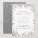 Search for winter engagement party invitations Snow