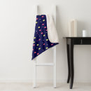 Search for navy blue and yellow blankets Polka dots