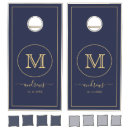 Search for monogram cornhole sets Wooden plank texture
