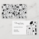 Search for dog grooming business cards Modern