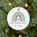 Search for teacher ornaments Rainbow