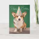 Search for corgi birthday cards Pembroke welsh corgi