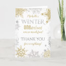 Search for winter onederland thank you cards Girl