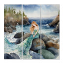 Search for watercolor mermaid art Sea