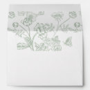 Search for sage green wedding envelopes Vintage
