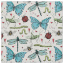 Search for blue dragonfly fabric Insects