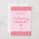 Search for retro bridesmaid cards Simple bridesmaid request