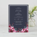 Search for burgundy and navy wedding invitations Boho chic