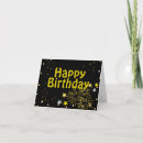 Search for golden birthday cards Black
