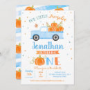 Search for blue truck birthday invitations Pumpkins