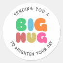 Search for love and hugs stickers Quote