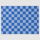 Search for blue gingham tissue paper Retro