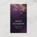 Search for stars business cards Starry night