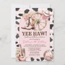 Search for western birthday invitations Cow pattern