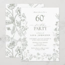 Search for green 60th birthday invitations Classic