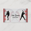 Search for baseball business cards instructor