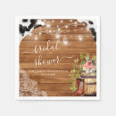 Search for rustic bridal shower napkins Country