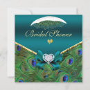 Search for peacock bridal shower invitations Elegant