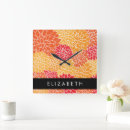 Search for orange clocks Boho