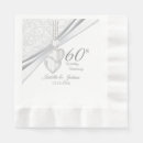 Search for 60th anniversary napkins White