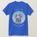 Search for weimaraner tshirts cute