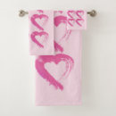 Search for pink black hearts bath towels For kids