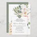 Search for sage green quinceanera invitations Floral