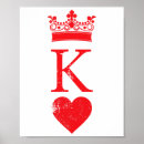 Search for king of hearts card art Vintage