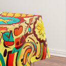 Search for groovy tablecloths 70s