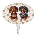 Search for dog cake toppers Dachshund