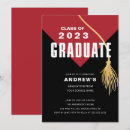 Search for red graduation invitations University