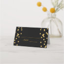 Search for black and gold place cards Modern