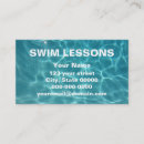 Search for swim lessons business cards Teacher