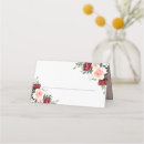 Search for burgundy place cards Watercolor flowers