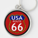 Search for route 66 keychains White