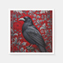 Search for black floral napkins Gothic