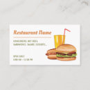 Search for burger business cards Hot dog