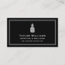 Search for food industry business cards Pineapple