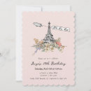 Search for paris birthday invitations Oh la la