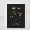 Search for black and gold 60th birthday invitations Sixty