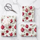 Search for pomegranate wrapping paper Red