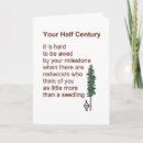 Search for half birthday cards Fifty