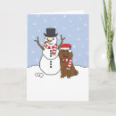 Search for poodle christmas cards Snowman