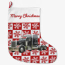 Search for truck christmas stockings Red