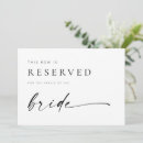 Search for reserved for brides family Simple